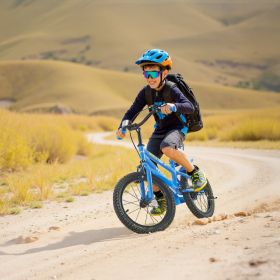 Kids Bike 18 Inches BMX Style Children Bicycle For Boys & Girls Aged 5-10 (Option: Blue)